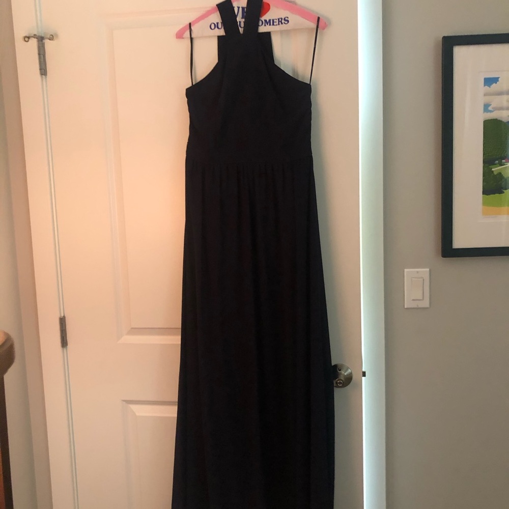 Navy long dress